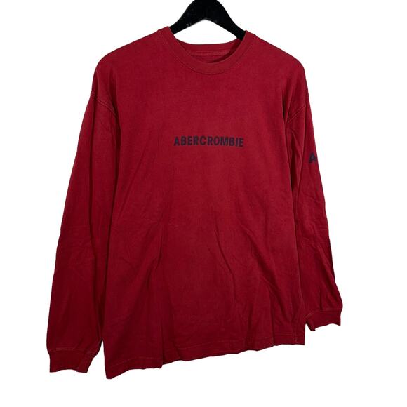 Abercrombie & Fitch Spell Out Muscle Fit Long Sleeve Tee - Picture 4 of 7